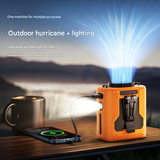 USB Rechargeable Waist Fan – Bladeless, High-Speed, 100-Gear Cooling Device