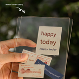 Modern Solid Wood U-Shaped Photo Frame – Acrylic Display, Handmade Desk Decor