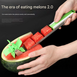 304 Stainless Steel Watermelon Cutter – Windmill Fruit Slicer, Kitchen Tool for Quick Cubing