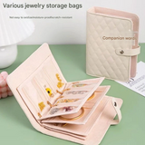 Anti-Oxidation Jewelry Travel Organizer Book – Velvet Clutch Case with 5 Pouch Pages