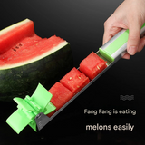 304 Stainless Steel Watermelon Cutter – Windmill Fruit Slicer, Kitchen Tool for Quick Cubing