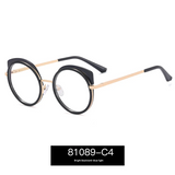 Women's Full-Frame Anti-Blue Light Glasses – Round Frame With UV Protection Eyewear