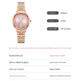 Sinobi Women's Diamond Quartz Watch – Waterproof Stainless Steel Fashion Timepiece