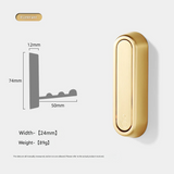 Foldable Zinc Alloy Wall Hook – Modern Electroplated Clothes & Bag Hook