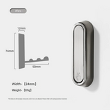 Foldable Zinc Alloy Wall Hook – Modern Electroplated Clothes & Bag Hook