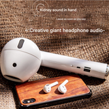 Giant TWS Earbud-Style Bluetooth Speaker – USB Powered, TF/U Disk Compatible