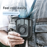 Portable Waist Clip Fan & Power Bank – USB Rechargeable