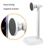 Magnetic Phone Stand for iPhone 13/14/15 – Telescopic Desktop Holder for Live Streaming & Video Calls