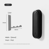 Foldable Zinc Alloy Wall Hook – Modern Electroplated Clothes & Bag Hook