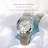 BELBI Women's Fashion Quartz Watch – Titanium Strap, 30M Waterproof, Slim Design