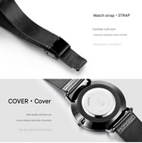 SK Minimalist Women’s Quartz Watch – Fashion Waterproof Wristwatch with Milanese Strap