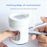 LED Nail Clippers with 8X Magnifying Glass – Portable Vision Aid for Seniors – Bright Light