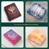 Wooden LED Folding Book Lamp – Night Light