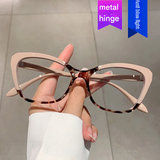 Cat-Eye Anti-Blue Light Glasses for Women – Contrast Color Butterfly Frame, Flat Lens