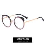 Women's Full-Frame Anti-Blue Light Glasses – Round Frame With UV Protection Eyewear