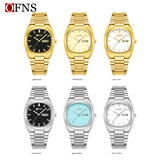 OFNS Women’s Quartz Watch – Luxury Steel Strap, Calendar Display Business Wristwatch
