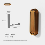 Foldable Zinc Alloy Wall Hook – Modern Electroplated Clothes & Bag Hook