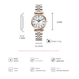 SK Women’s Business Quartz Watch – Waterproof Stainless Steel Calendar Wristwatch