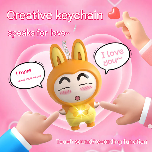 Interactive Talking Cartoon Doll – Light-Up Recordable Toy for Kids