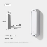 Foldable Zinc Alloy Wall Hook – Modern Electroplated Clothes & Bag Hook