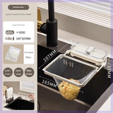 Kitchen Sink Filter Rack with Suction Cup – Anti-Clog Drain Strainer & Food Waste Catcher