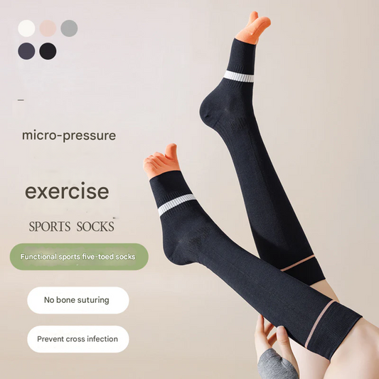 Women's Anti-Bacterial Sports Five-Finger Socks – Breathable Yoga Socks