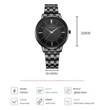 Sinobi Men’s Quartz Watch with Stainless Steel Band – Minimalist Waterproof