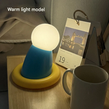 Doraemon Silicone Night Light – Lamp with Warm & White Light for Bedside or Kids' Room Decor