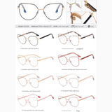 Women’s Ultra-Light Metal Butterfly Glasses Frame – Anti-Blue Light & UV Protection