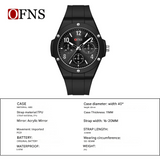 OFNS Men’s Quartz Watch – Waterproof Casual Luminous Dial, 24-Hour Indicator