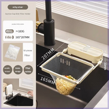 Kitchen Sink Filter Rack with Suction Cup – Anti-Clog Drain Strainer & Food Waste Catcher