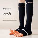 Women's Anti-Bacterial Sports Five-Finger Socks – Breathable Yoga Socks