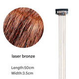 Classic Tinsel Hair Extensions – Long Sparkly PET Strands, 50cm Glitter Highlights (Set of 2)