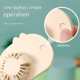 Cute Cat Mini Fan – USB Rechargeable, 3-Speed Handheld & Desktop Fan