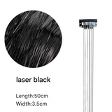 Classic Tinsel Hair Extensions – Long Sparkly PET Strands, 50cm Glitter Highlights (Set of 2)