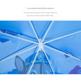 Kids Cartoon Umbrella with 3D Ears – Ultra-Light Fiberglass, Ages 2–7