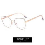 Women’s Ultra-Light Metal Butterfly Glasses Frame – Anti-Blue Light & UV Protection