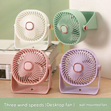 USB Rechargeable Desktop Fan – 3-Speed, High-Power Wind