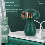 Bladeless Mushroom Mini Fan – USB Rechargeable, Portable