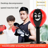 Desktop Boxing Speed Ball for Kids & Adults – PU Stress Relief Punching Ball with Suction Cup