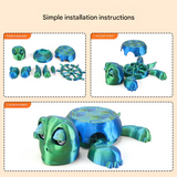 Funny 3D Printed Turtle Coaster – Abstract Desk Decor & Prank Ornament