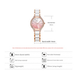 Sinobi Women's Starry Sky Diamond Quartz Watch – Fashion Gradient Glitter Alloy Timepiece