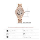 SK Women’s Luxury Quartz Watch – Diamond Accent, 30M Waterproof Business Style