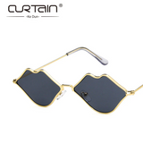 Women's Lip-Shaped Sunglasses – Trendy Metal UV400 Full Frame Eyewear