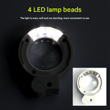 LED Nail Clippers with 8X Magnifying Glass – Portable Vision Aid for Seniors – Bright Light