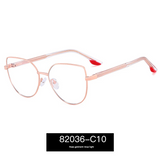 Women’s Ultra-Light Metal Butterfly Glasses Frame – Anti-Blue Light & UV Protection