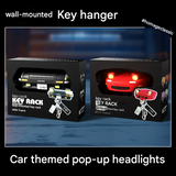 Miata-style Car Headlight Key Holder Hook – Adhesive Hook with LED Light