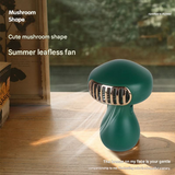Bladeless Mushroom Mini Fan – USB Rechargeable, Portable