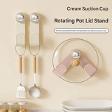 Rotatable Wall-Mounted Pot Lid Holder – Punch-Free Suction Cup Kitchen Rack