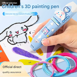 Wireless 3D Printing Pen for Kids – Low-Temperature Drawing Tool with 3 Filament Rolls